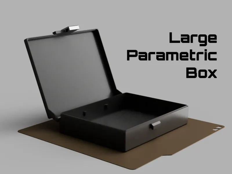 Large Customizable Print in Place Box |No hardware