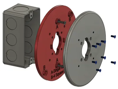 Unifi Protect-Gang Plate Mount-G6 Turret V3