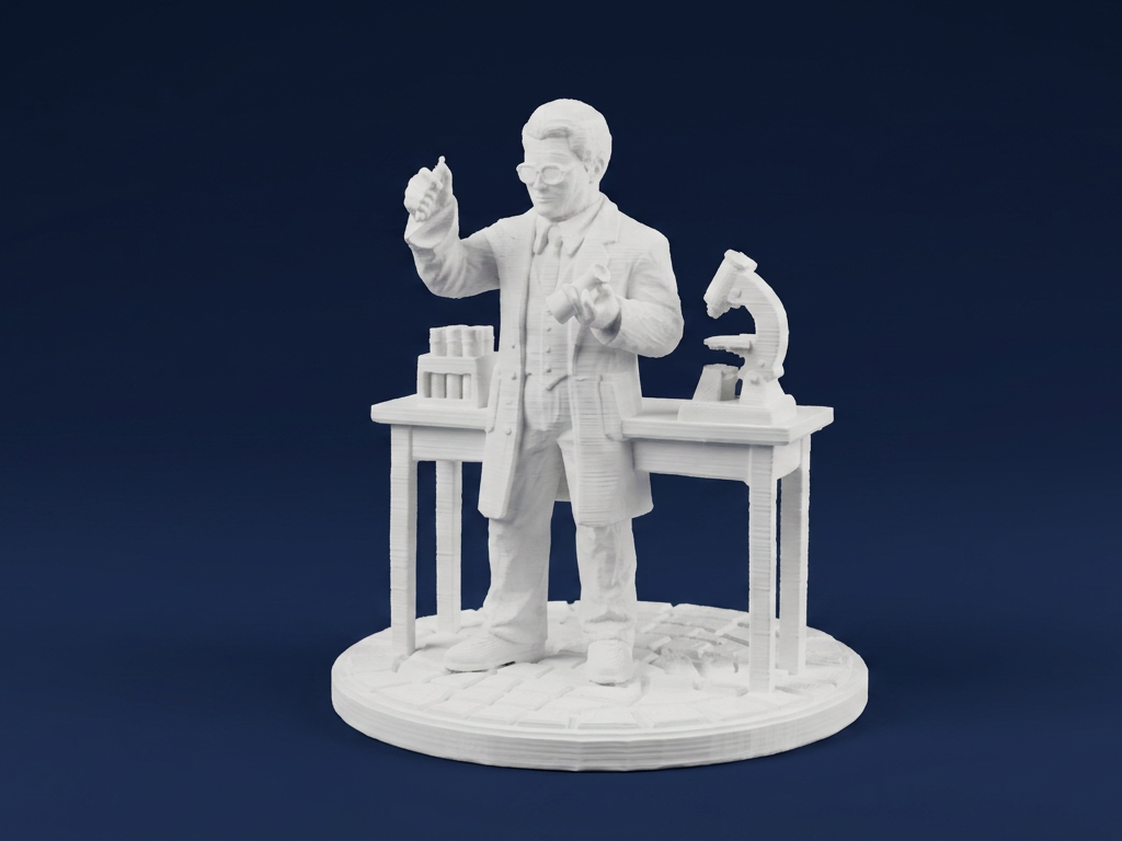 Scientist in Laboratory – Detailed Figurine