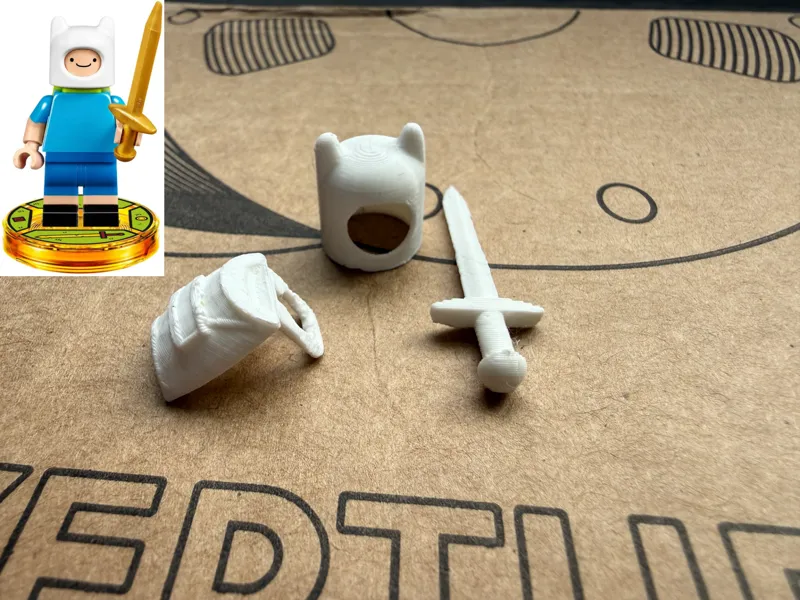Minifig parts- Dimensions Finn Adventure Time