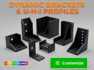 Customizable parametric bracket profiles generator