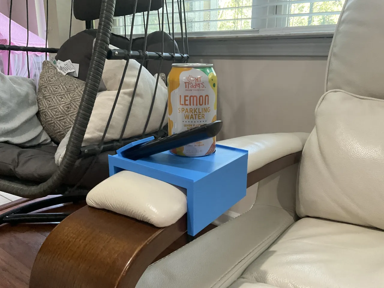 Sofa Armrest Tray: Fire TV Remote & Cup Holder view 4