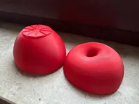 Red apple, one plate, adaptive layers,10% infill, no support