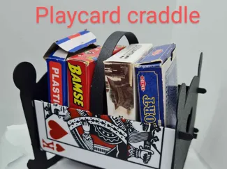 Playcard craddle - Room for 4 deck or cards