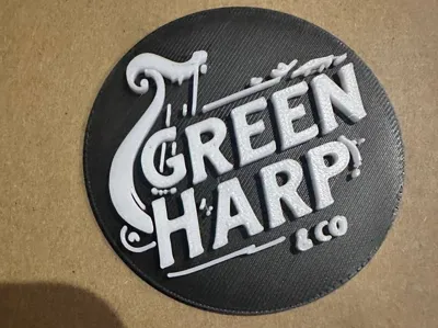 Green harp logo