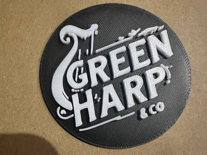 Green harp logo