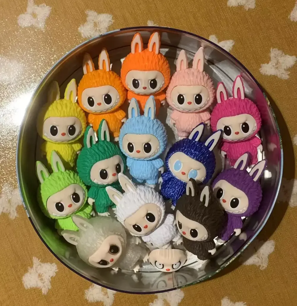 Özel Tasarım Labubu Dekoratif Süs Hediye Koleksiyonluk Yüzükli Taşlı