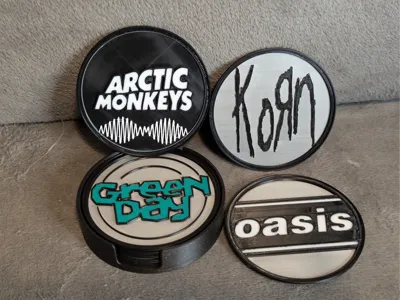 Band Logo - 3D Stackable Coaster Set D