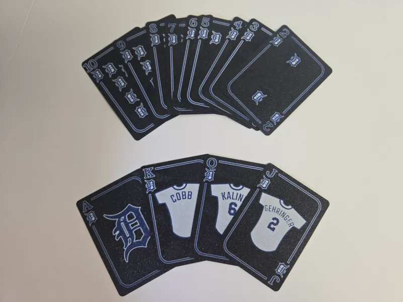 Playing Cards for Detroit Sports - Tigers