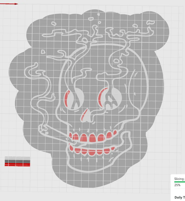 smoking skull