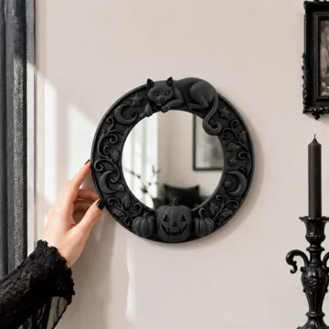 Marco decorativo: Goth Halloween Samhain Cat Mirror Frame gothic — vista de referencia 3