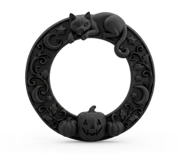 Marco decorativo: Goth Halloween Samhain Cat Mirror Frame gothic — vista de referencia 4
