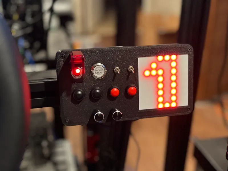 Button Box With 8x8 LED Matrix