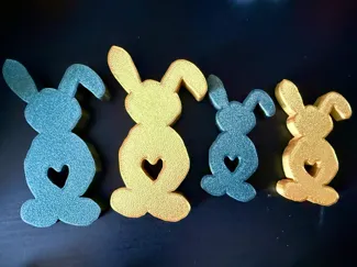 Osterhase im Handmade Style mit Herz