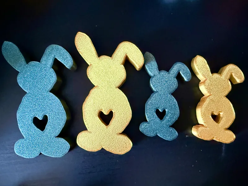 Osterhase im Handmade Style mit Herz