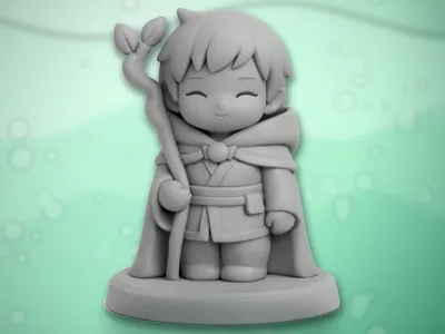 Chibi Forest Druid | Tabletop RPG Miniature