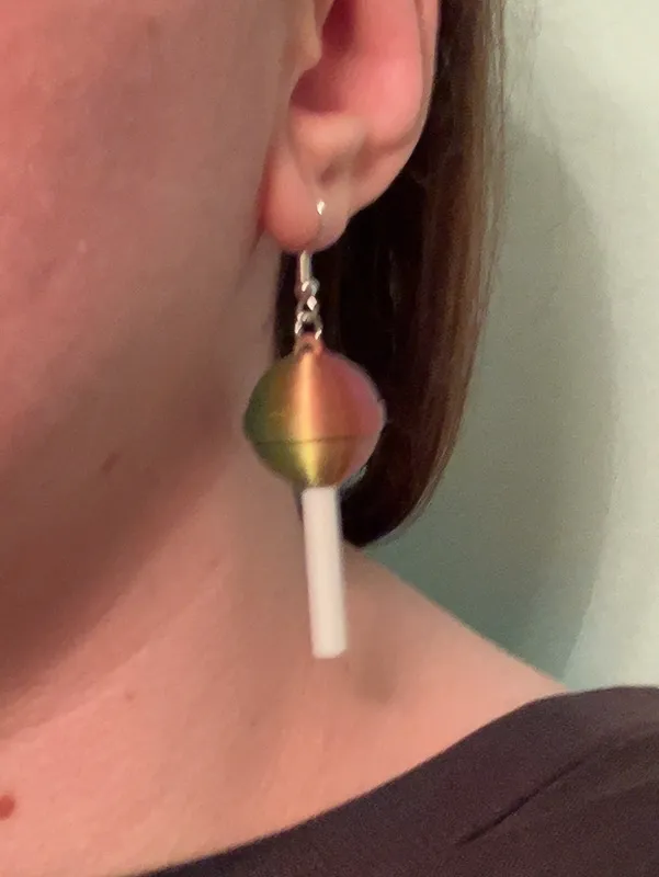 Lollipop Sucker Earrings view 2