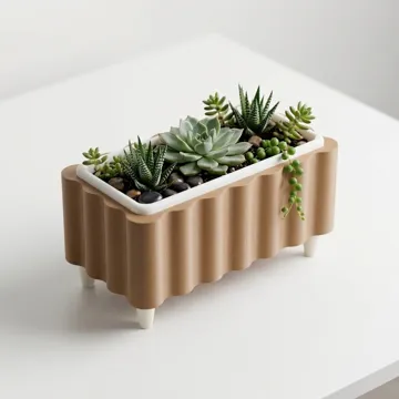 Maceta decorativa: Ribbed Trough Planter — vista de referencia 3