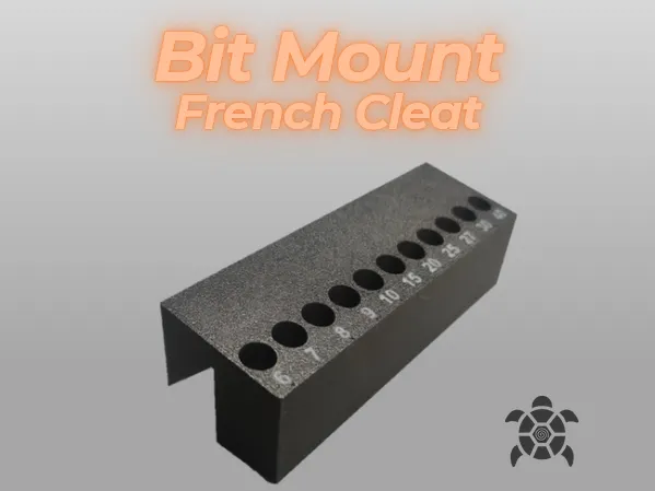 Bit holder french cleat