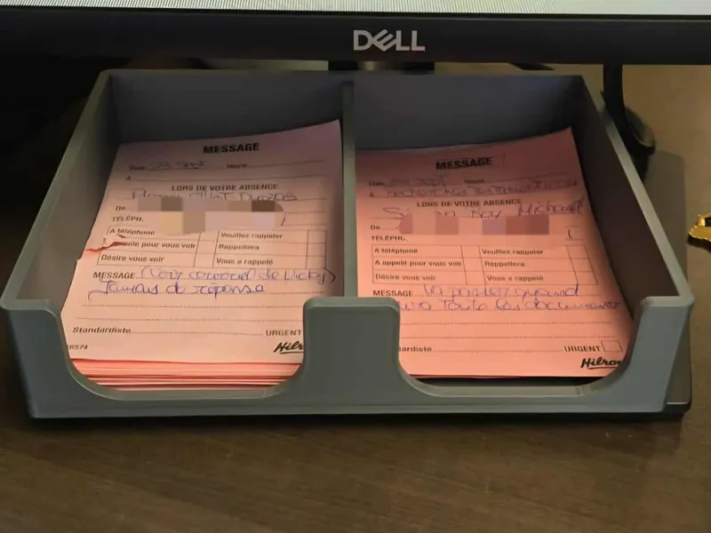 Hilroy telephone message pad holder