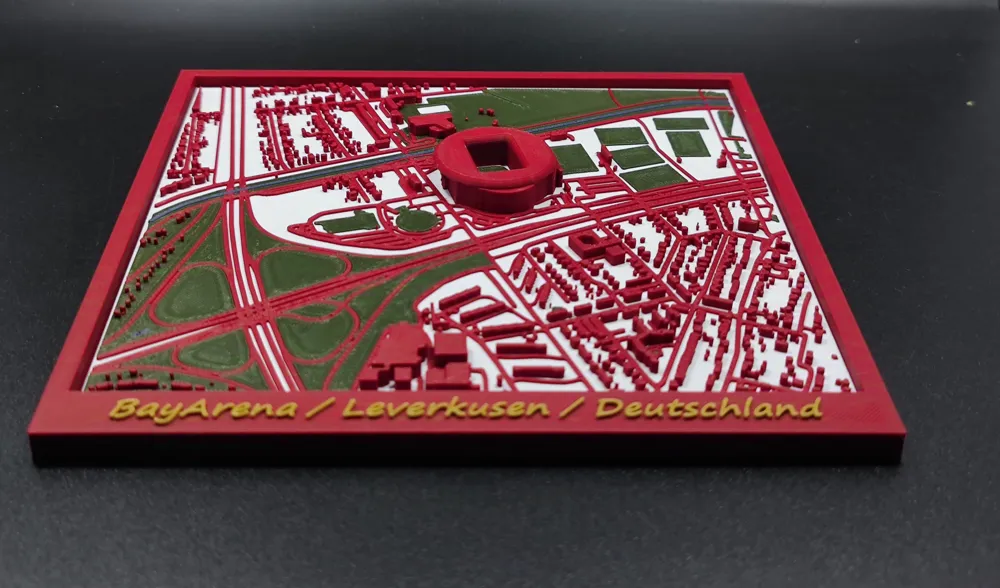 BayArena Bayer 04 Leverkusen Stadium 3D Miniature by sh85_Printing ...
