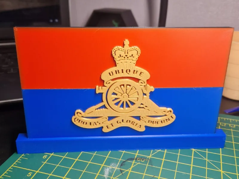 royal artillary sign,stand
