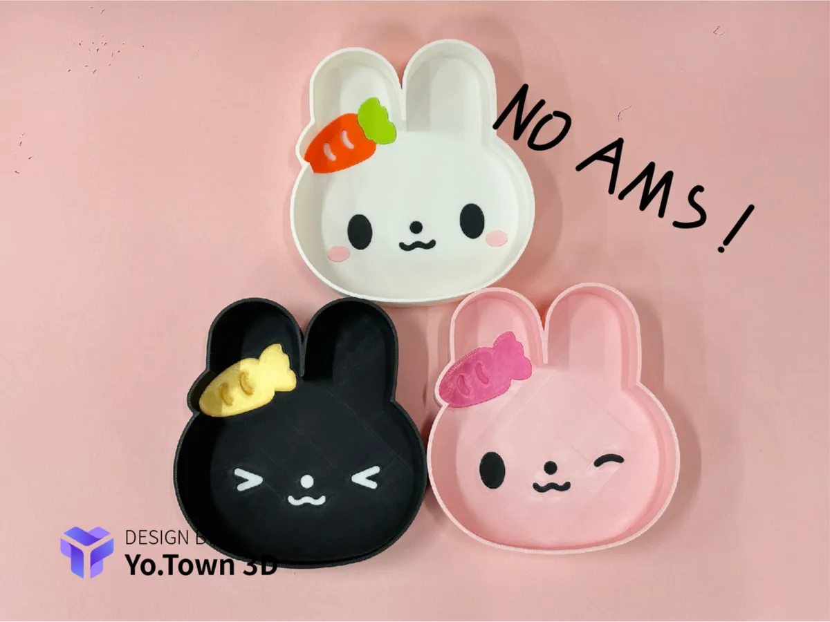 【Yo.Town 3D】Mayday pure rabbit storage - Free 3D Print Model - MakerWorld