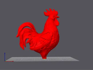 cockerel on a stick