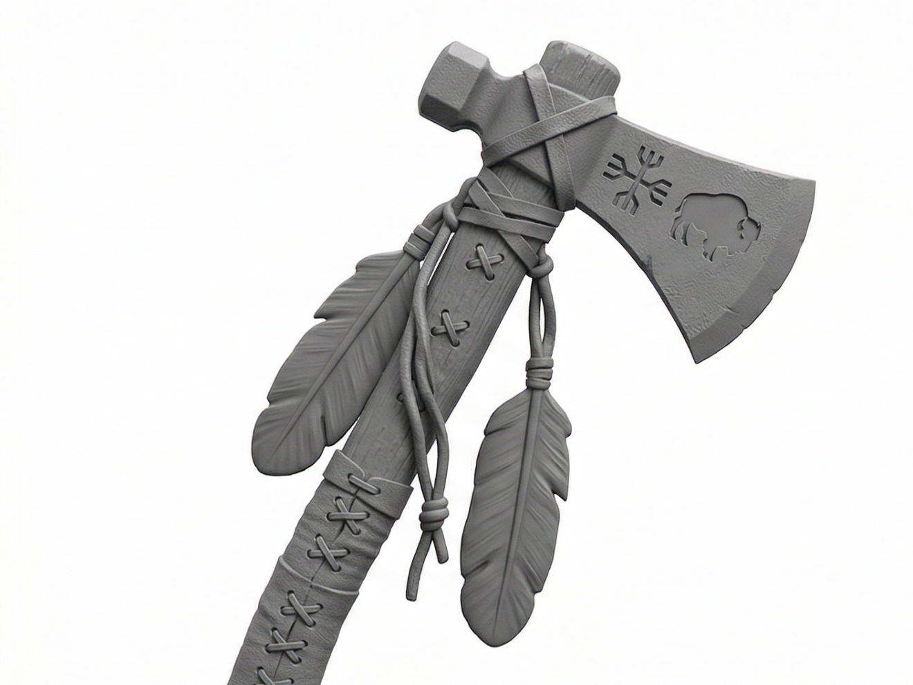 Indian Tomahawk statue