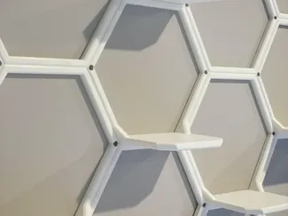 Display Shelf Wall (No Supports Needed)
