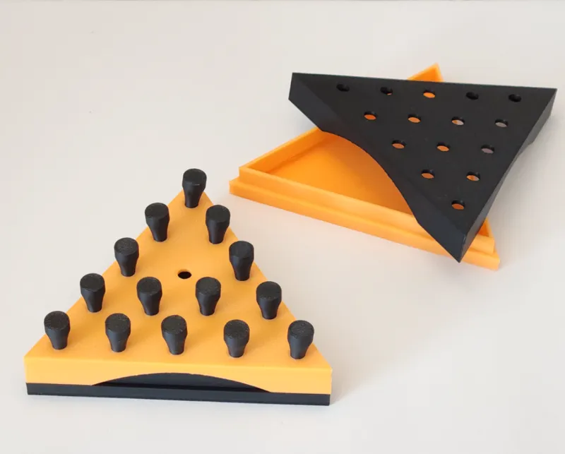 Peg Jump Game with Built-In Storage