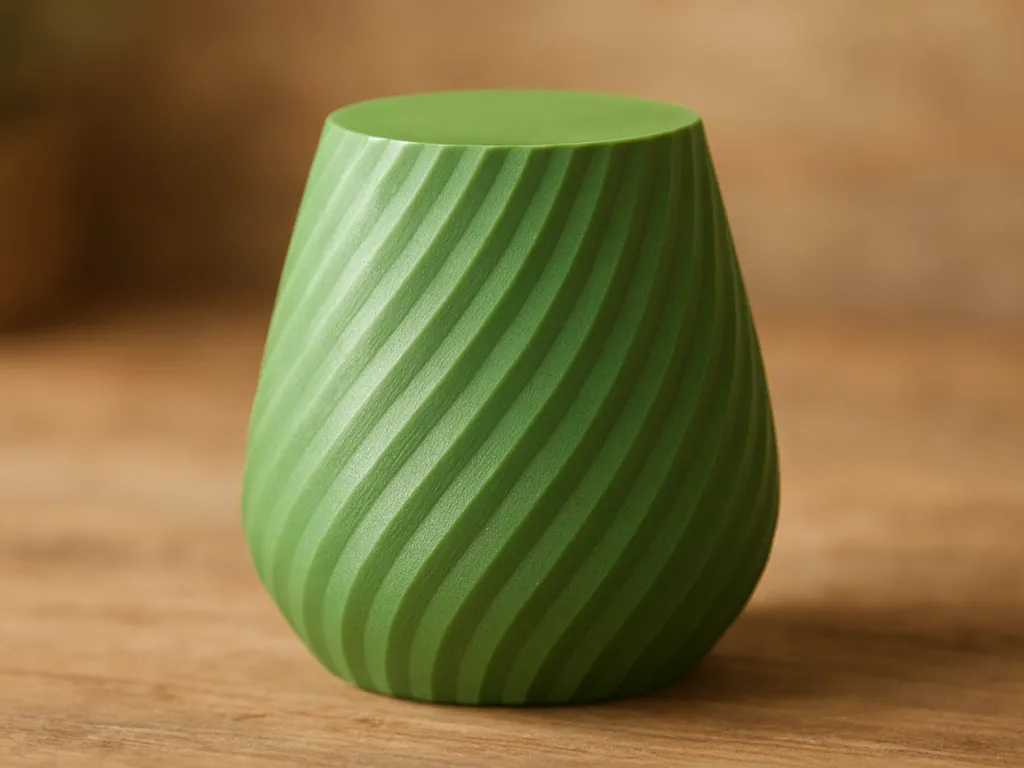 Vase spirale au design moderne