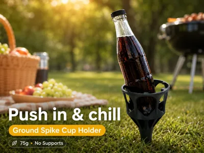 Ground Spike Drink Holder