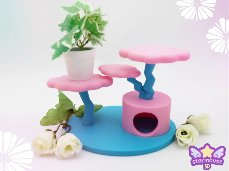 Cloud Cat Tower Model Stand