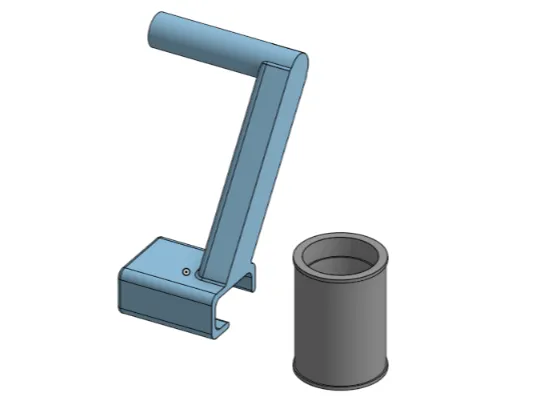 Top mount filament support. 