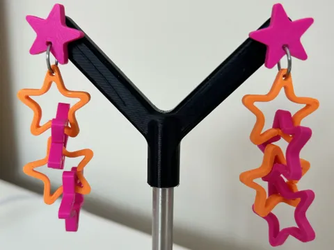 Star earrings | Dangling earrings