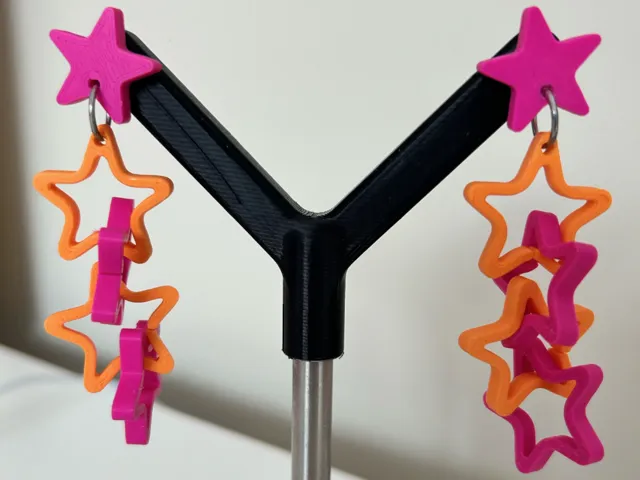 Star earrings | Dangling earrings