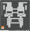 Shortened width for P1S and added leg adapter to fit