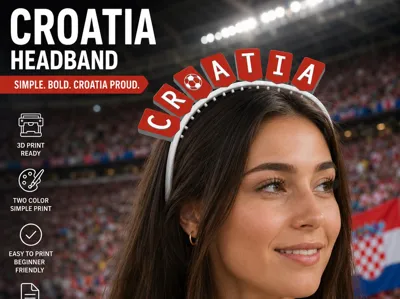 Tiara Croatia - football fan headband