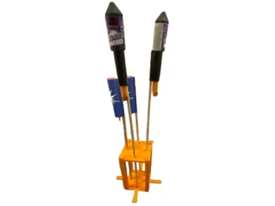 Rocket holder for launching 4 rockets