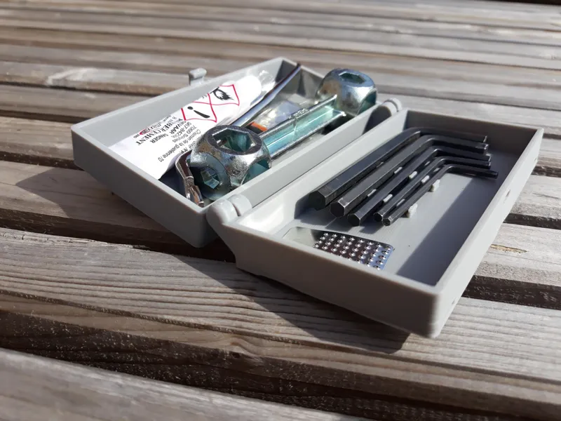 Compact bike toolbox