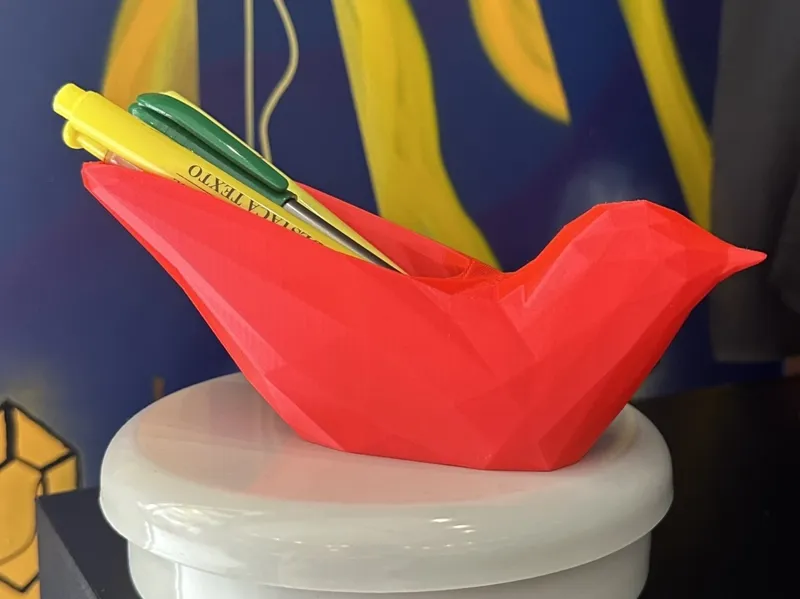Bird pencil holder - No supports