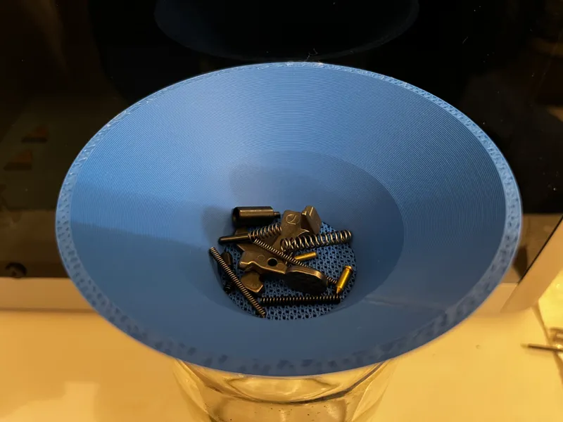 Sifting Funnel for Small Parts (Mason Jar)