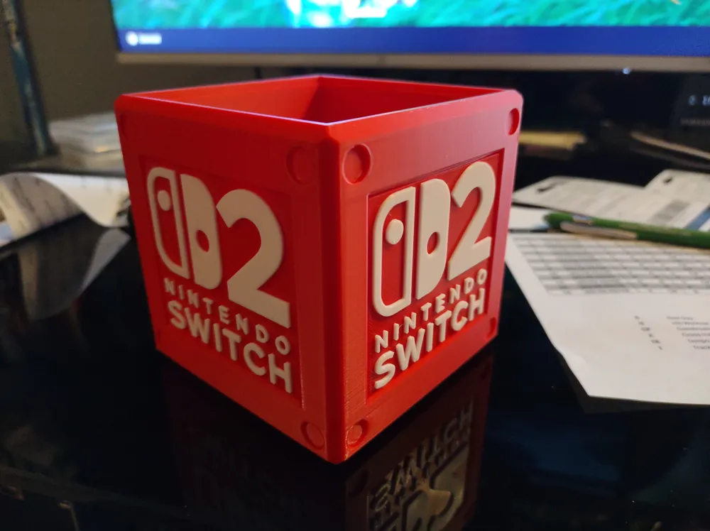 Switch 2 Block Nintendo Switch 2 Block - Free 3D Print Model - MakerWorld