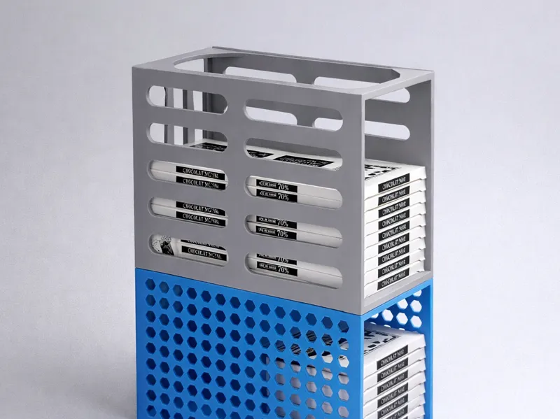 Parametric Stackable Chocolate Bar Rack - Design 2