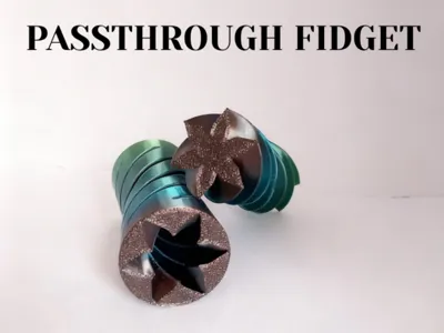 Passthrough fidget cylinder