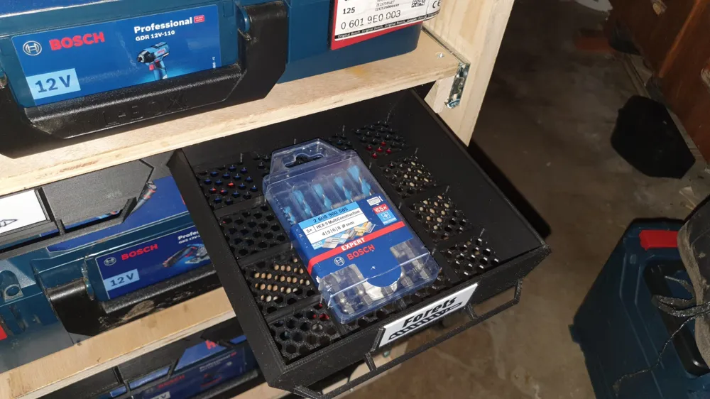 Under desk drawer with 4x4 Gridfinity baseplate Remixed by Thomas H ...