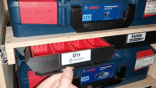Under desk drawer with 4x4 Gridfinity baseplate