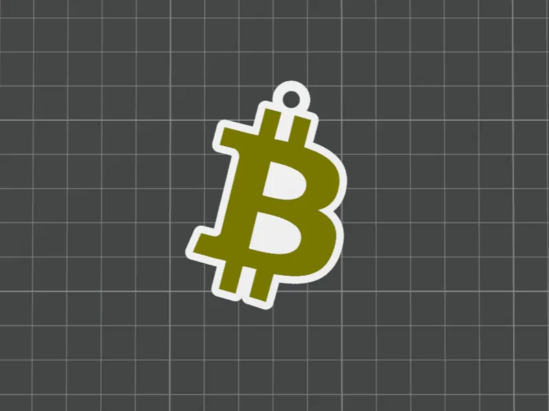 Bitcoin Keychain / Necklace