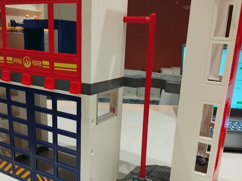 barre de pompier caserne playmobil fire station 